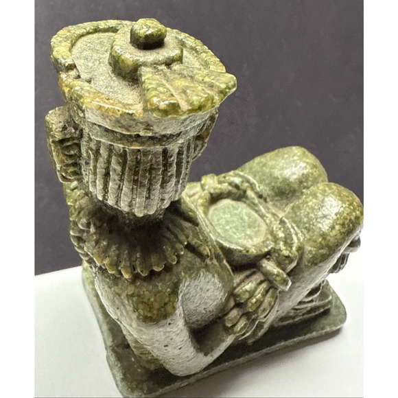 Vintage Chacmool Toltec Mayan Figurine Crushed Stone Resin Composite As Is Read - Picture 6 of 13